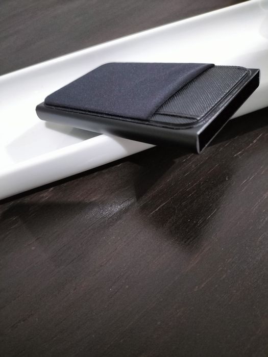 Porta cartões RFID preto blak com bolso extra