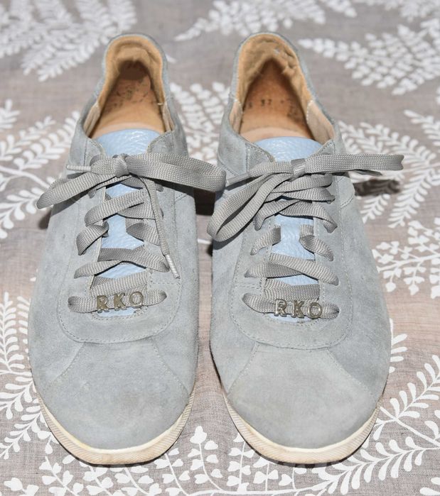 RYŁKO półbuty skóra zamsz 37