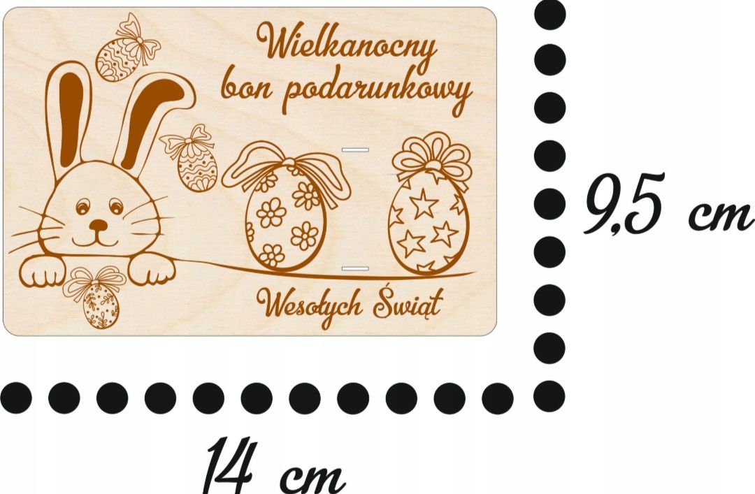 Nowy bon podarunkowy na zajaca drewno