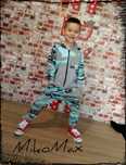 MikoMax Dres moro rozpinany z kapturem Parka 80-128