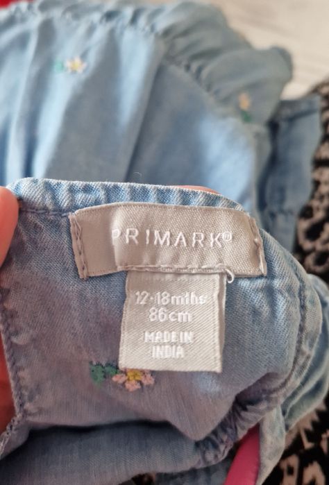 Sukienka na lato Primark na 86 cm 12-18 miesięcy jeansowa