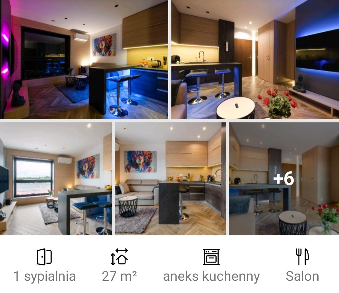 Apartamenty mieszkania na doby na godziny noclegi, klima.