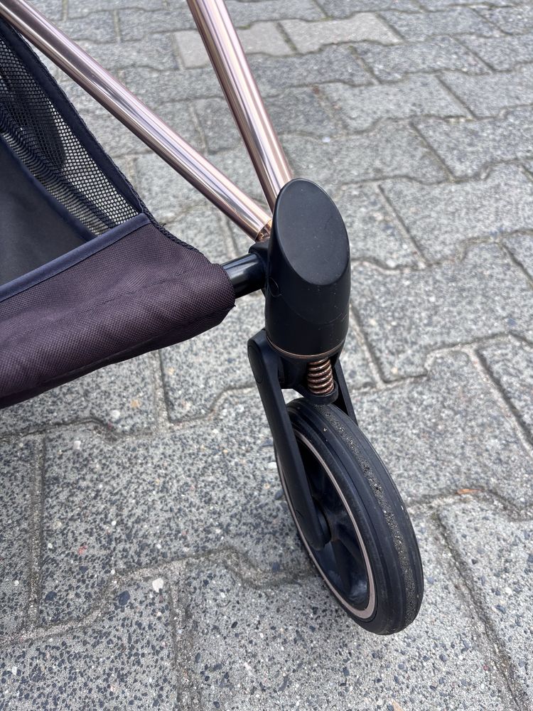 Cybex mios 2.0 Wózek spacerowy czarny. Rama i siedzisko