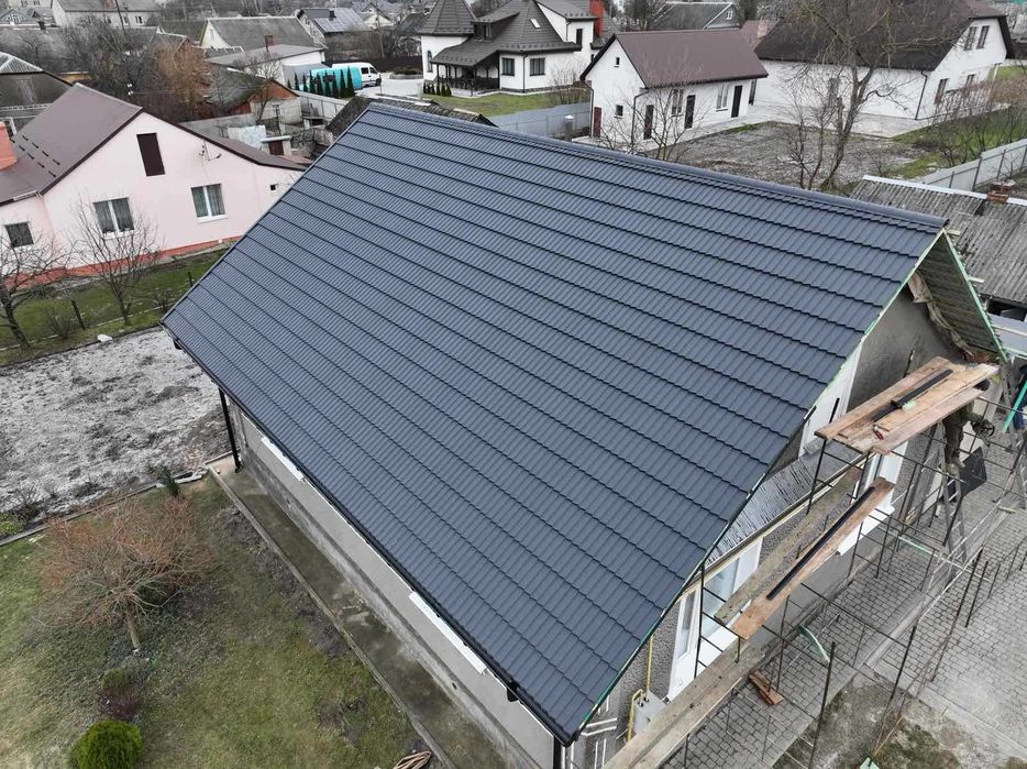 Металочерепиця. Металопрофіль. Фальц. Дах. Профнастил. Покрівля