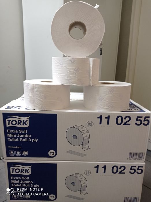 Papier toaletowy Tork Exstra Soft.  Mini Jumbo 11 02 55