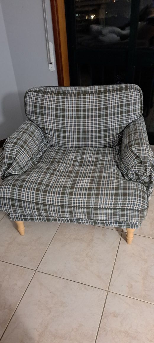 Poltrona retro xadrez