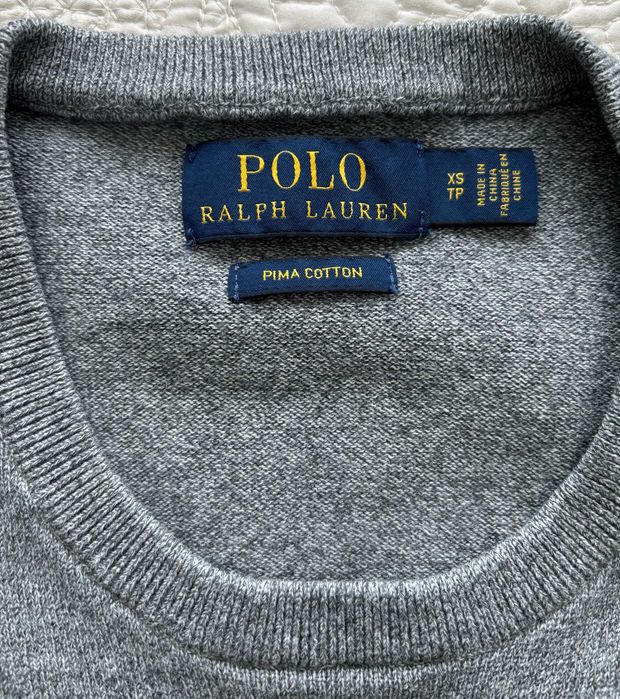 Pullover malha algodão cinzento XS - Polo Ralph Lauren