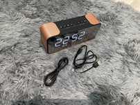 Radiobudzik bluetooth miedziany