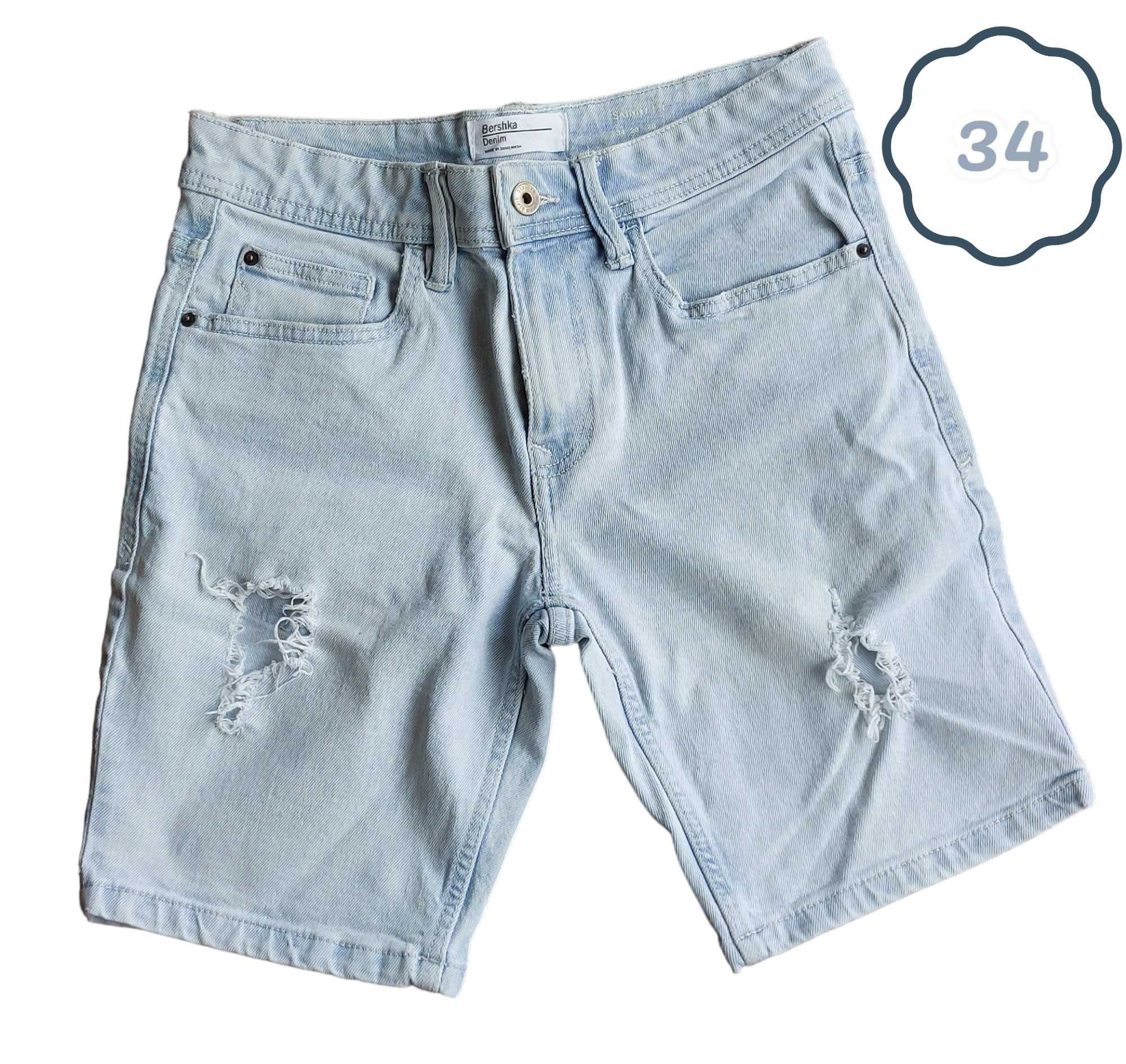 Calções Corsários de Ganga Bershka 34