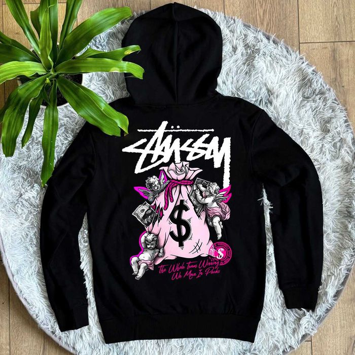 XS S M L XL — Stussy Худи Черное — Scorpion — Стусси Кофта