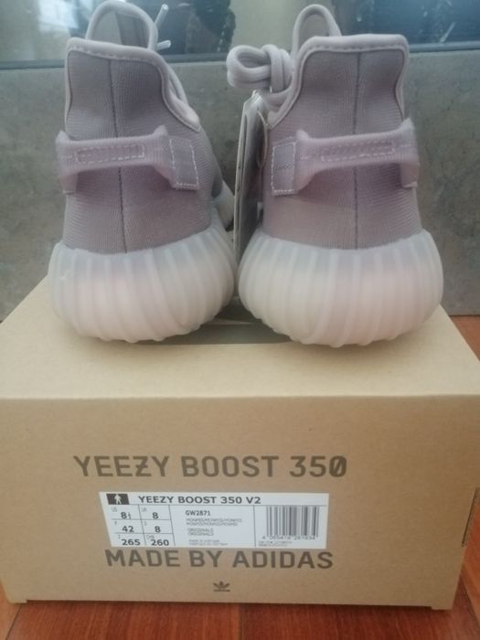 Adidas Yeezy Boost 350 V2 Mono Mist tamanho 42 (size 8.5 US)