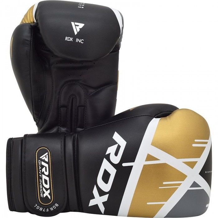 Оригинальные Боксерские Перчатки RDX F7 Ego Boxing Gloves - Black/Gold