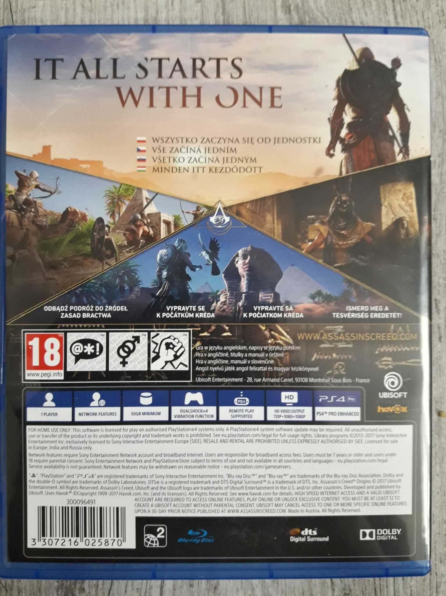 Gra Assassin's Creed Origins Ps4/PS5 Polska Wersja Playstation