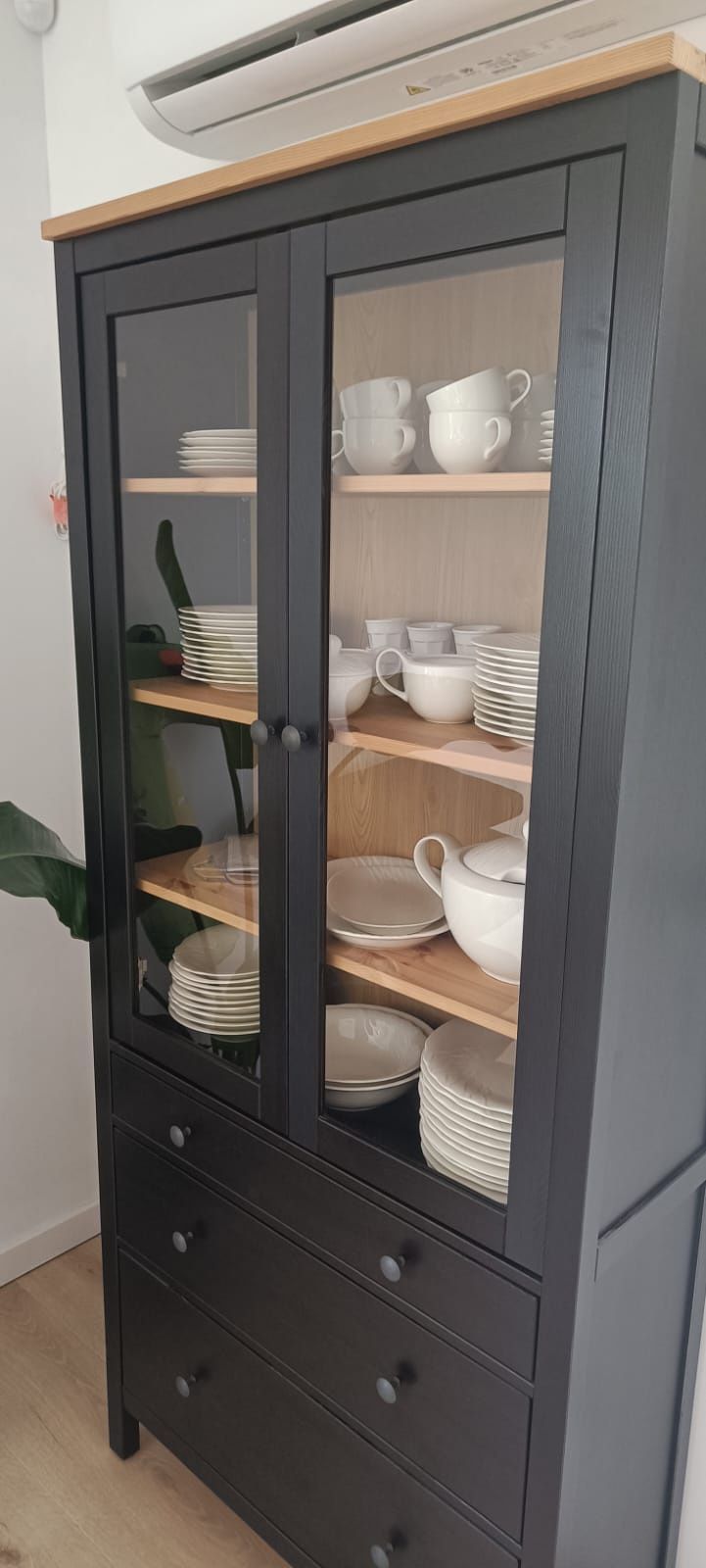 Ikea Hemnes 2 regały, witryna, szafka RTV stan bdb