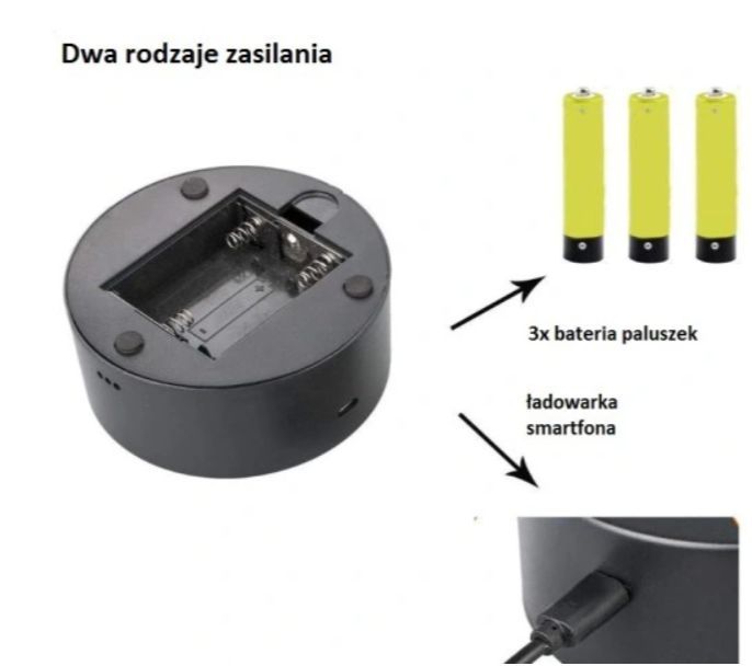 Lampka led 3d choinka pilot prezent