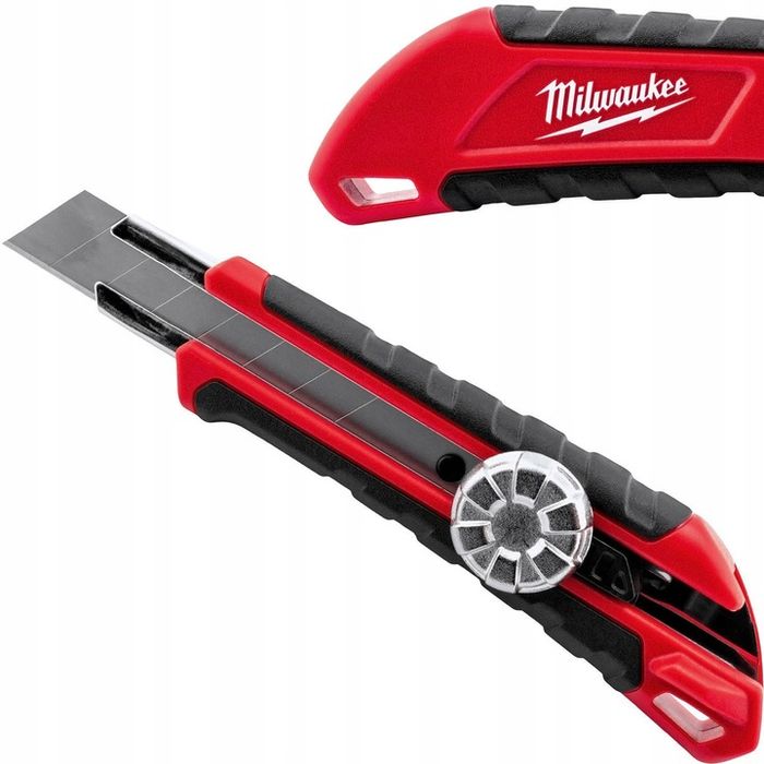 Nóż Nożyk Milwaukee Z Ostrzem Łamanym Do Tapet Mocny Tapeciak 18mm