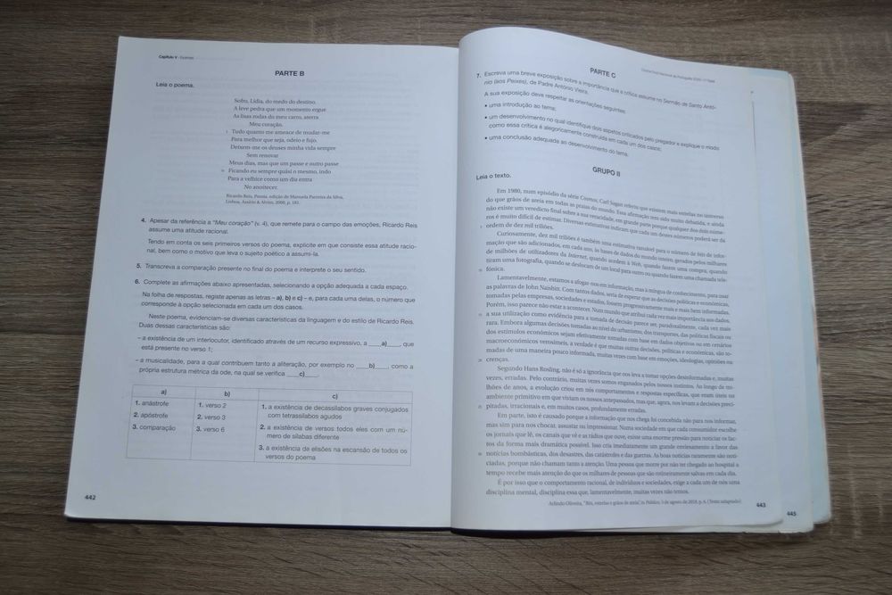 Livro de preparação para exame de Português
