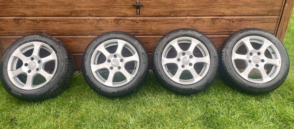 Kola alufelgi zimowe bmw 5x120 205/55 16 dunlop opony jak nowe 7.5 mm
