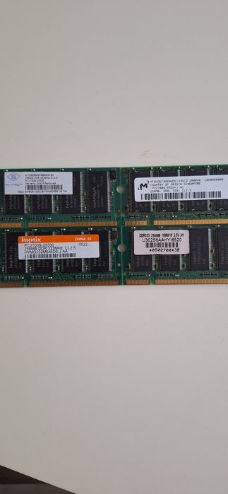 Pamięć 256Mb DDR333 4sztuki