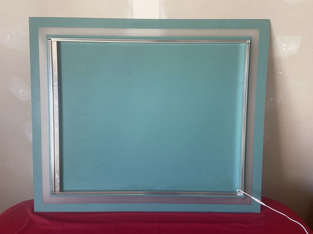 Lustro piaskowane ledowe 100x84