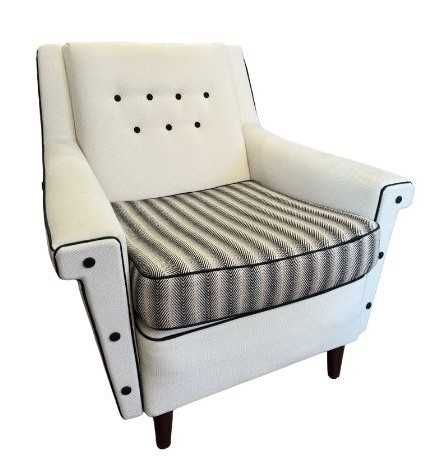 Cadeirão em Chinille Bege