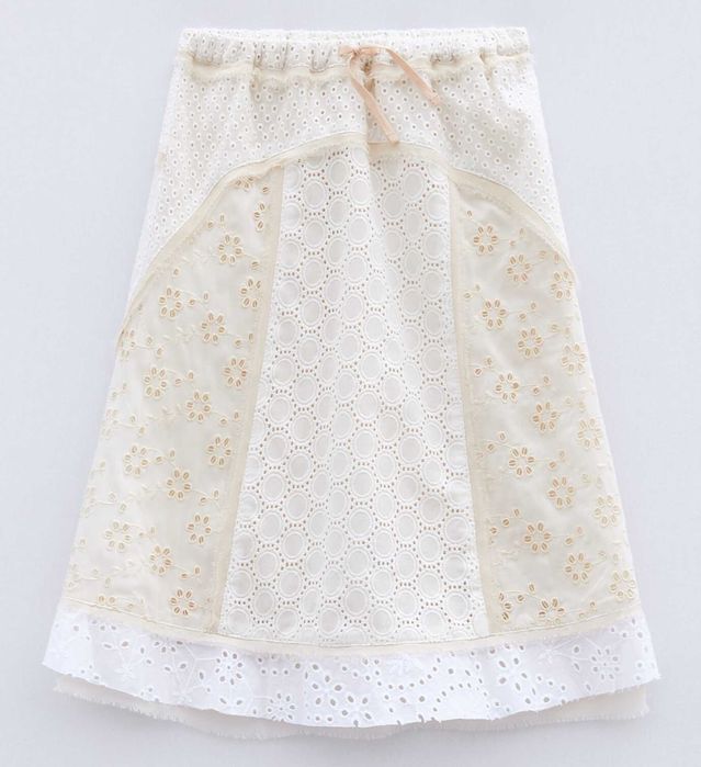 Zara  komplet spódnica + top z haftem szwajcarskim 12 13 lat