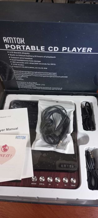 акумуляторний CD MP3 Плеєр AMTOK