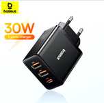 Блок зарядки Baseus 30w; є Чорний, Білий;  HOCO; кабель; шнур; зарядка