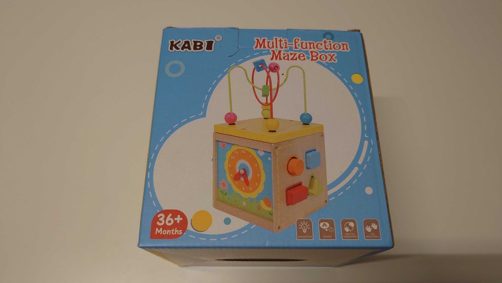 Drewniana interaktywna kostka Kabi