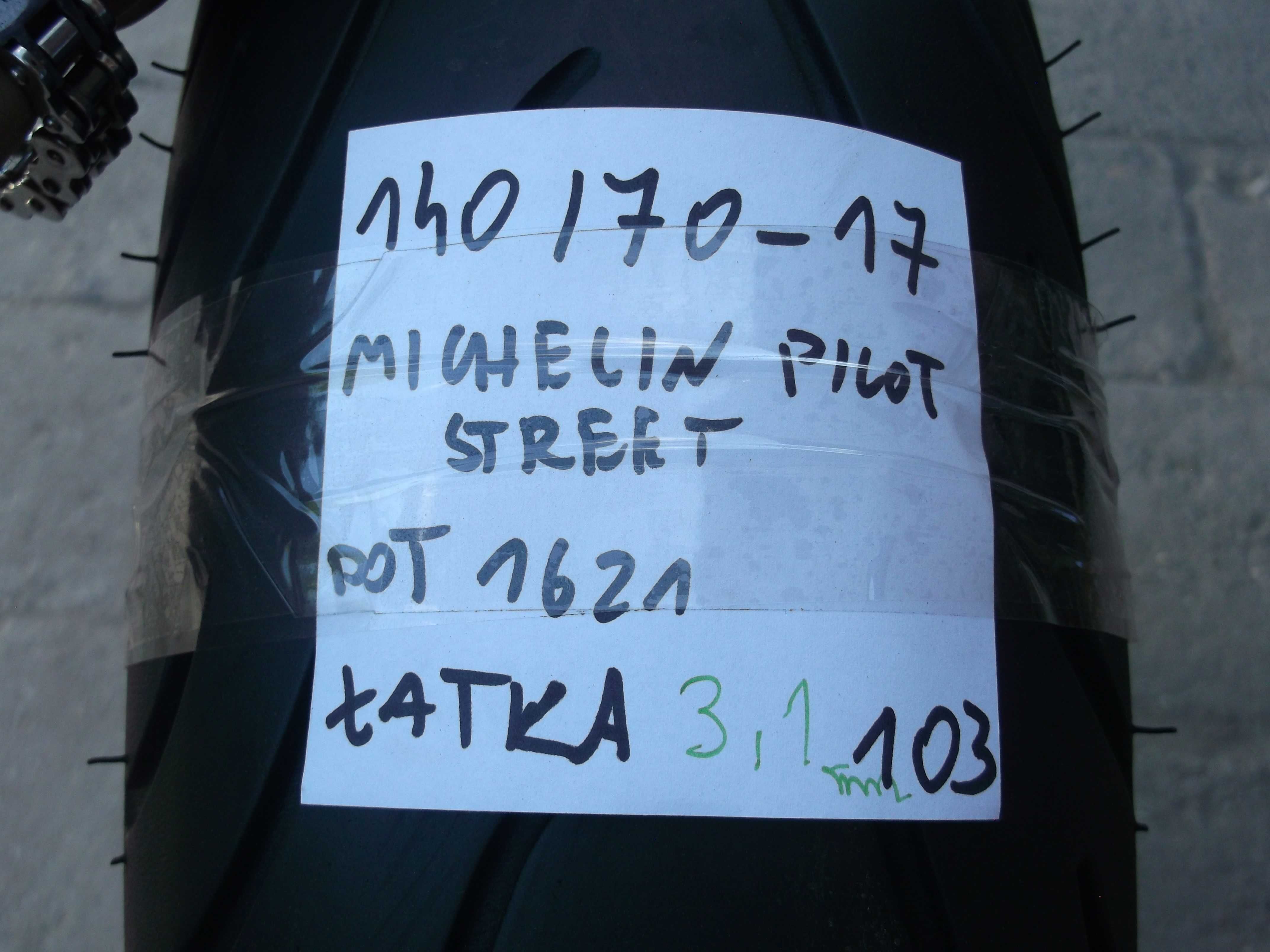 140/70 -17 66SMichelin Pilot Street opona Dot 1621 3,1mm ktm