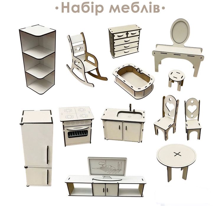 Будинок для барбі з меблями, ляльковий будинок, Barbie