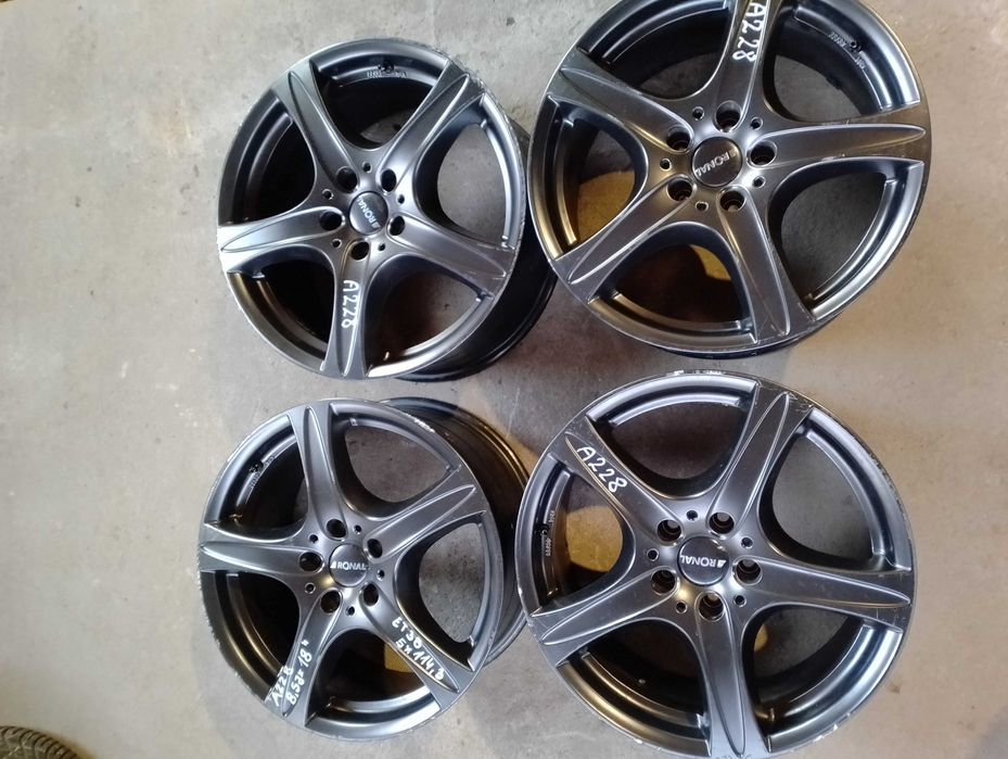 Felgi Aluminiowe RONAL 8,5Jx18'' 5x114,3 Et38 Obrzycko A228