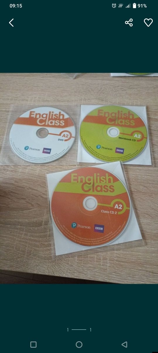 Płyty CD nagrania audio English class a2