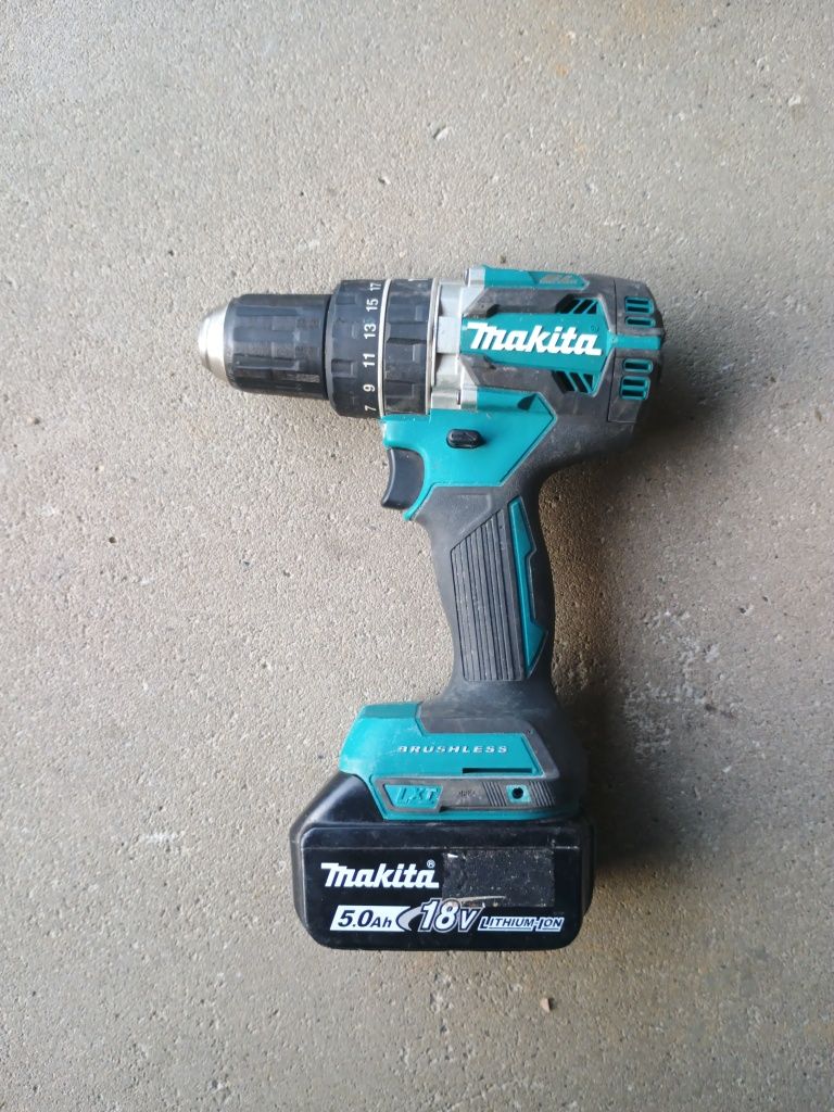 Wkrętarka z udarem Makita DHP 484 +aku 5,0 ah 18 V li-ion