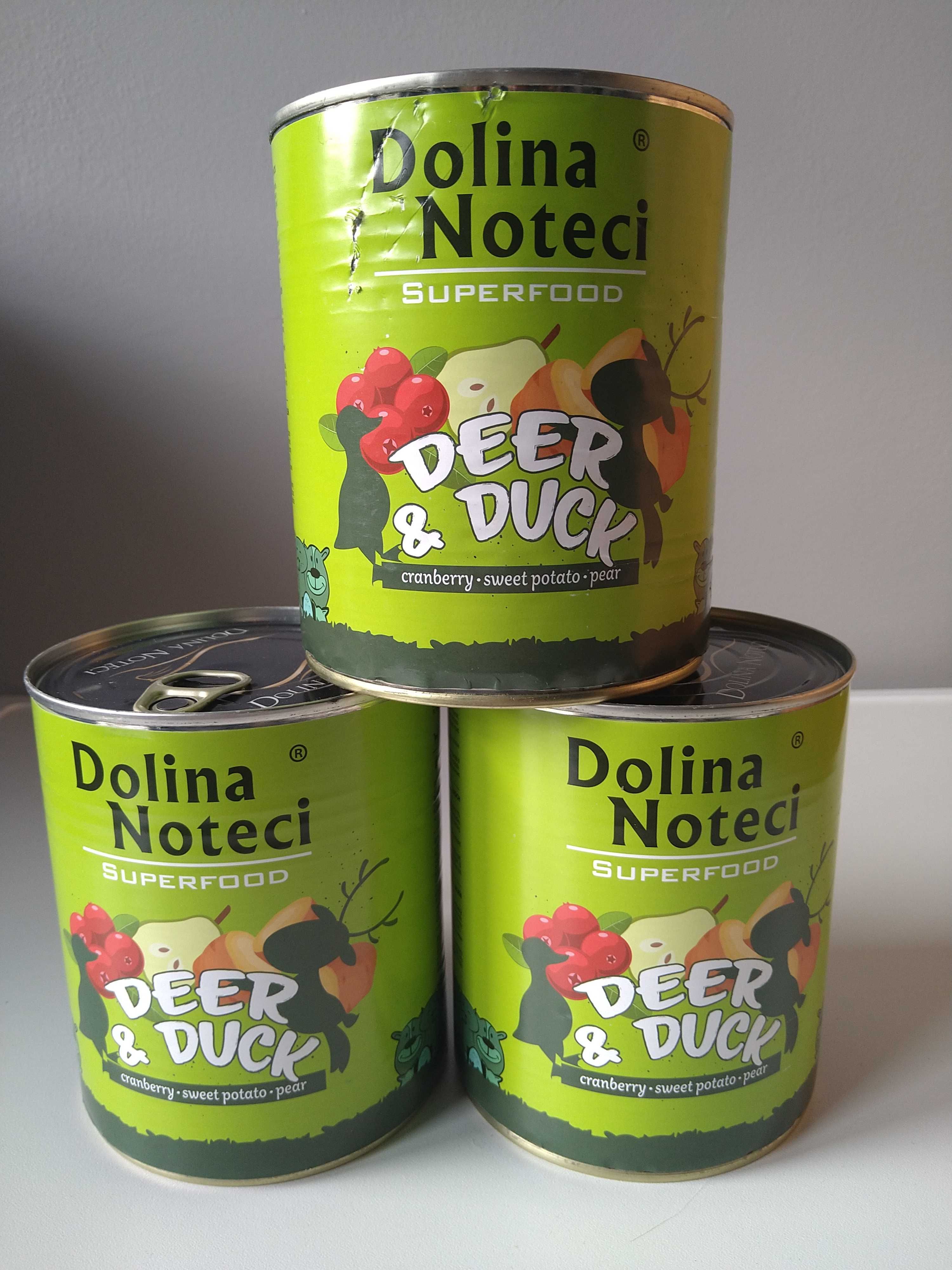 Karma dla psa Dolina Noteci Superfood jeleń i kaczka 3x800 g