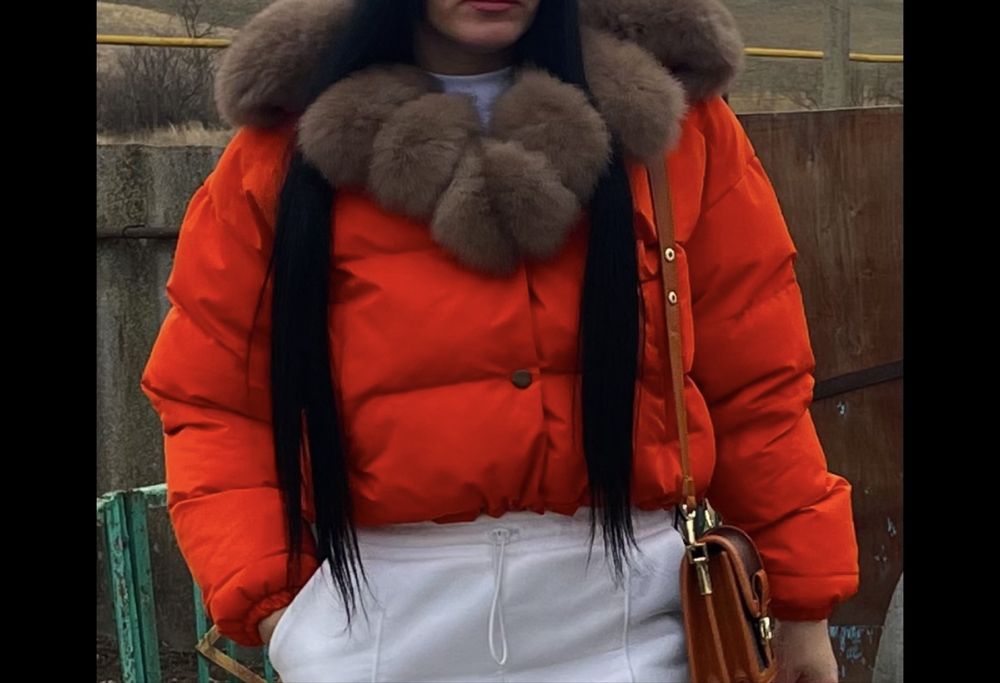 Куртка с хутром песец
