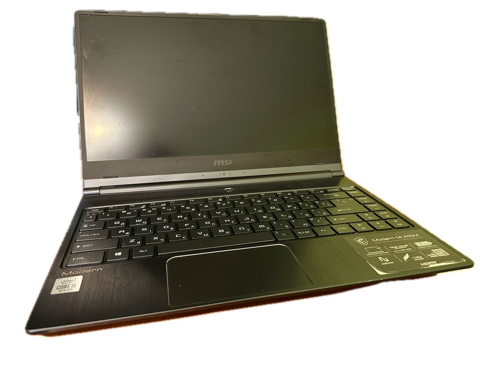 Ноутбук Msi modern 14 i5 8gb 512gb ультрабук
