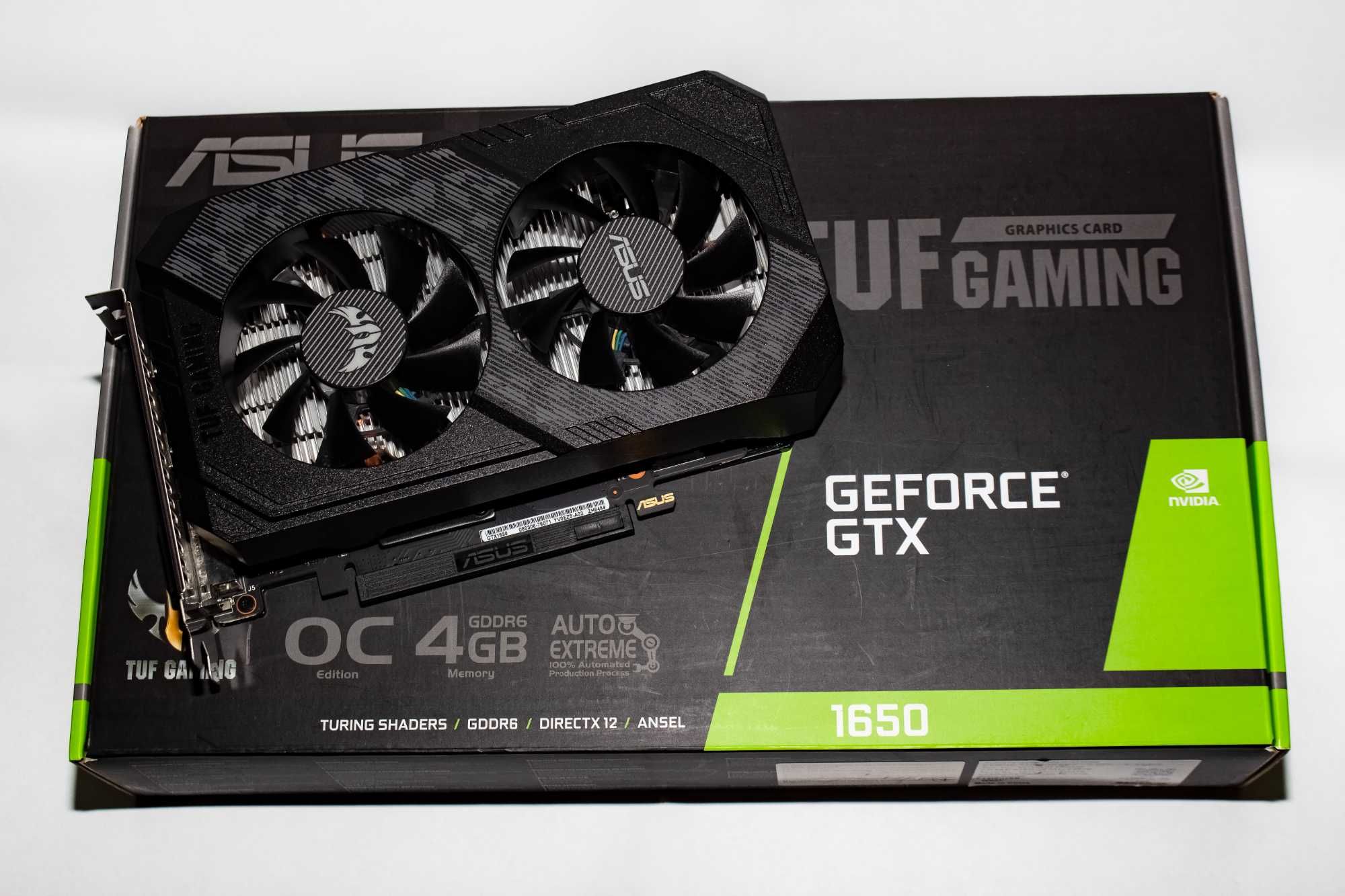 Відеокарта Asus TUF GTX 1650 GDDR6 4GB (модель з дод. живленням 6pin)
