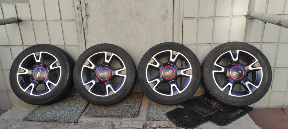 Fiat 500S Abarth 6.5J 16H2 ET35 4X98 оригинальные легкосплавные диски