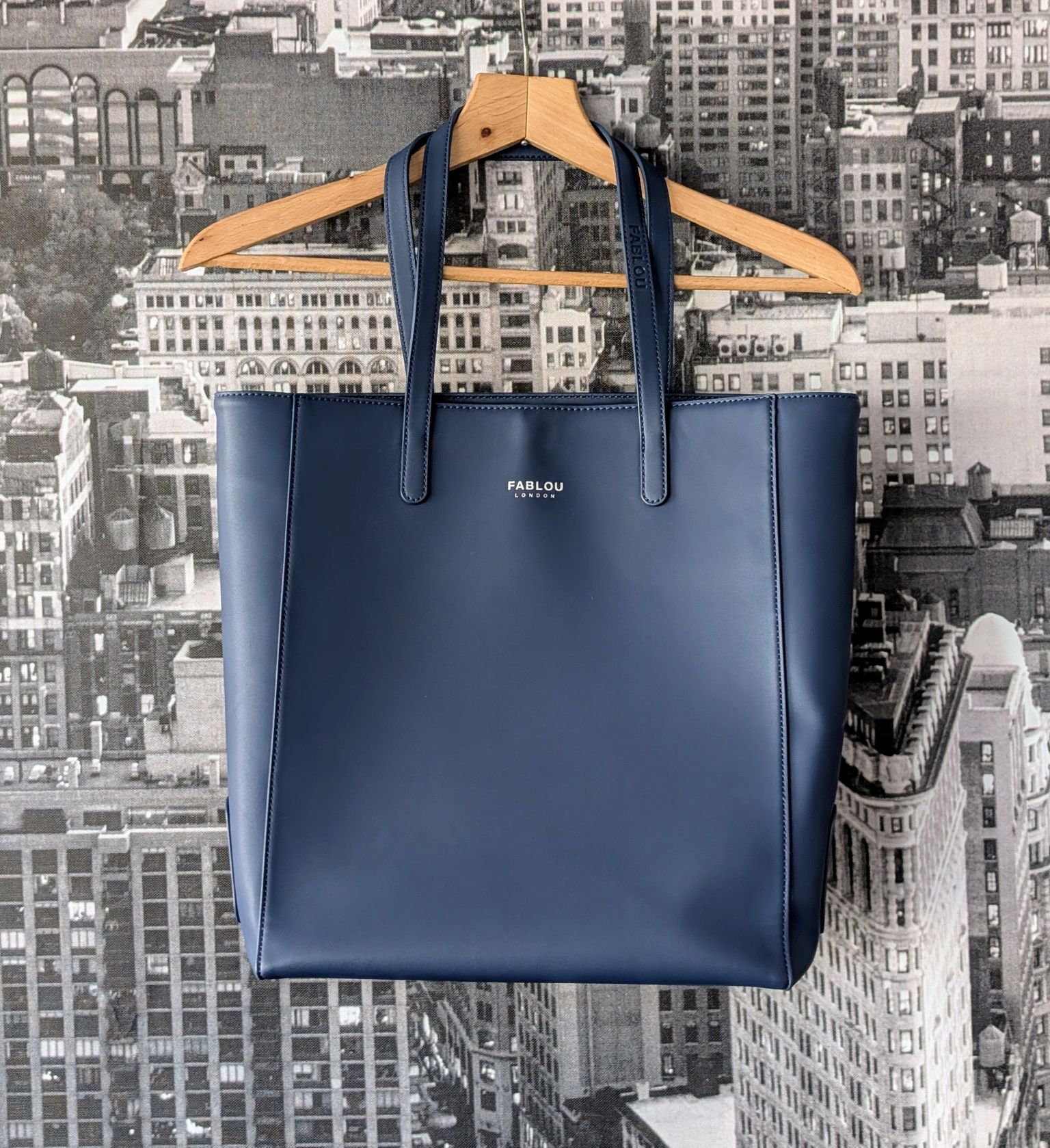 Fablou granatowa shopper bag shopperka tote bag