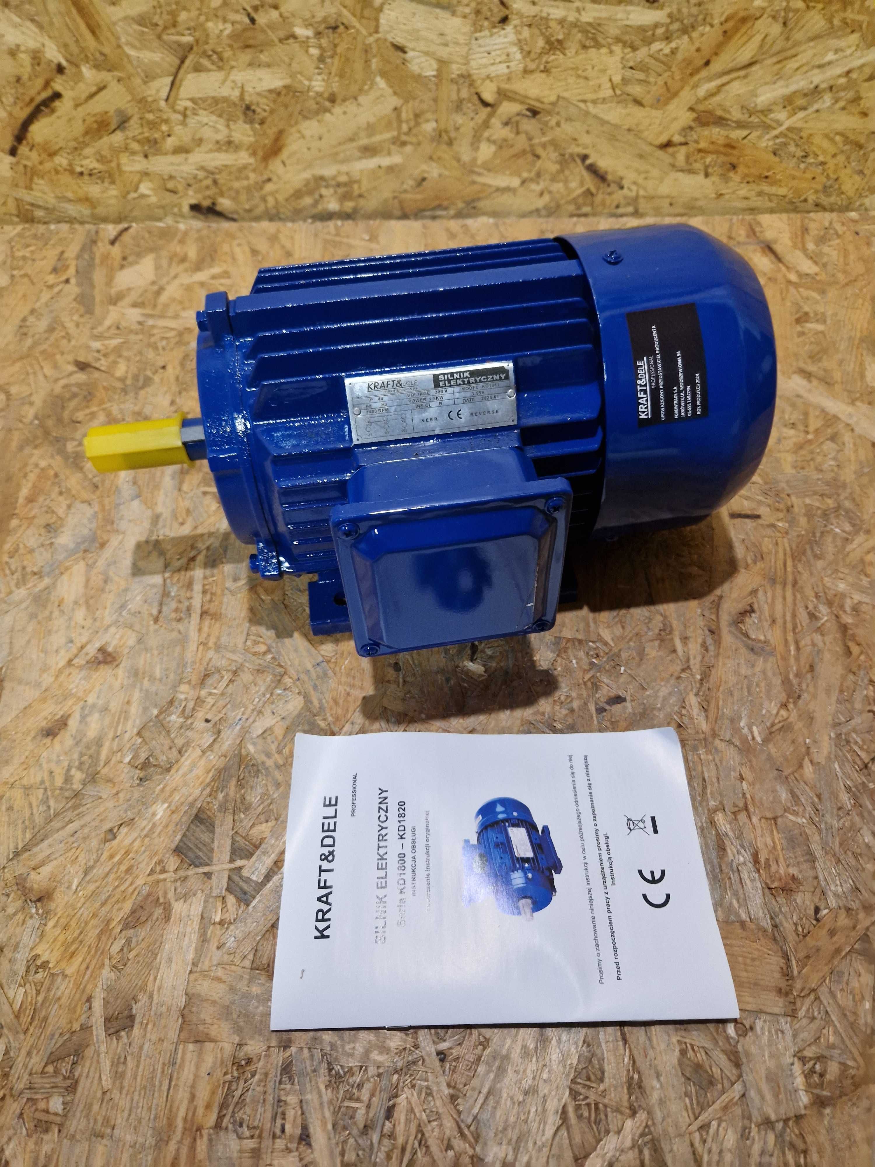 Silnik elektryczny  3 FAZOWY 1500W 380V 1400RPM