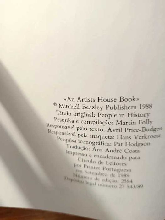 Livro: Personagens da História, Círculo de Leitores, 1989