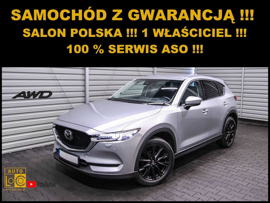 Mazda CX-5 SALON POLSKA + 1 WŁ + 100% Serwis MAZDA + Skypassion + Automat 4x4 !!!