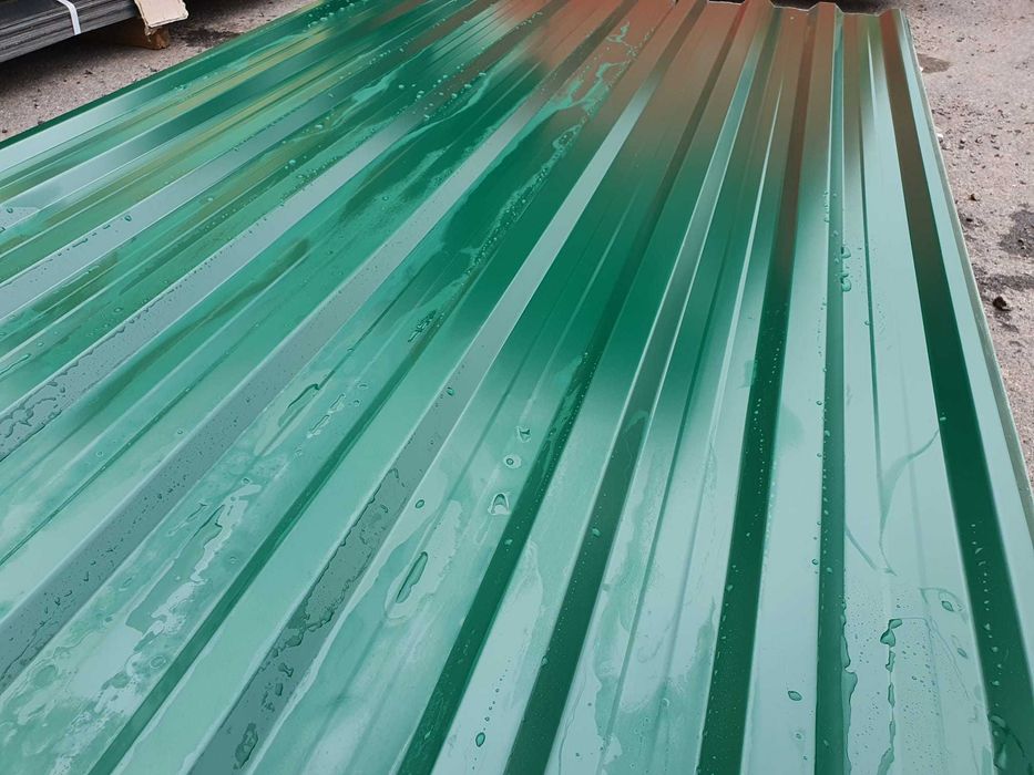 Nowa blacha w kolorze zielonym na dach, altanę, garaż, wiatę