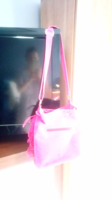 Torba zamszowa różowa