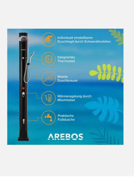 Prysznic solarny Arebos 40L