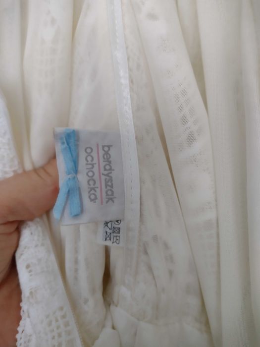 Suknia ślubna boho/rustykalna Ochocka Atelier, 44-46/172 plus dodatki