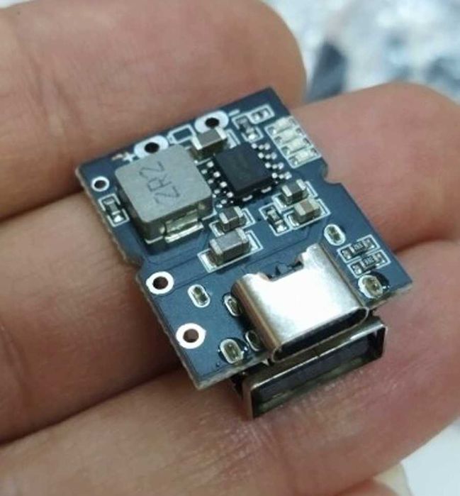 Мини модуль плата - павербанк 5V 2A Type-C с защитой и LED индикация