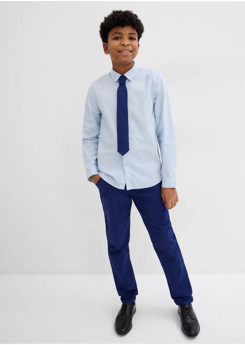 B.P.C komplet młodzieżowy koszula i spodnie chinos ^176/182