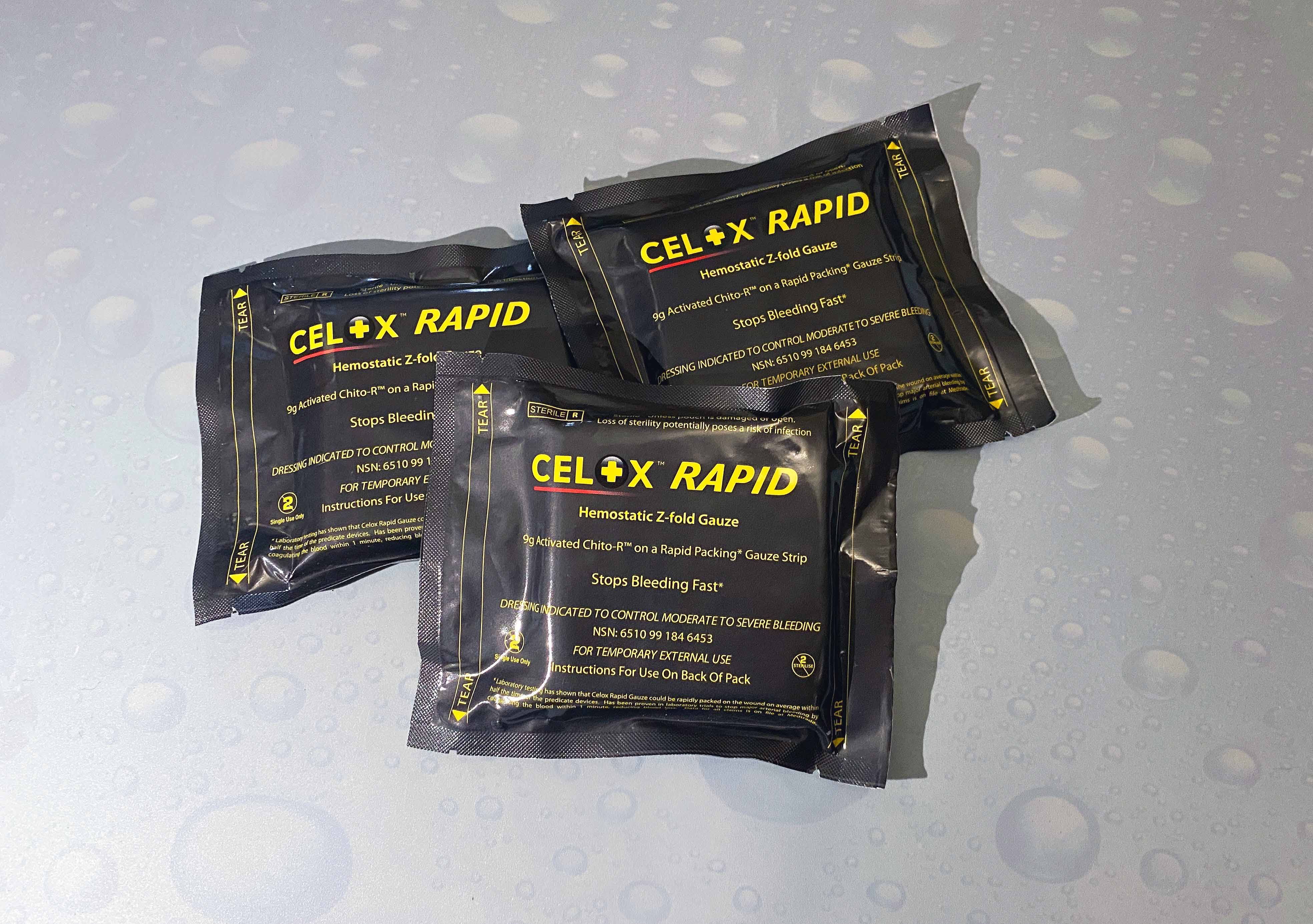 Бинт гемостатический Z-Fold Celox Rapid/гемостатик/аптечка/медицина